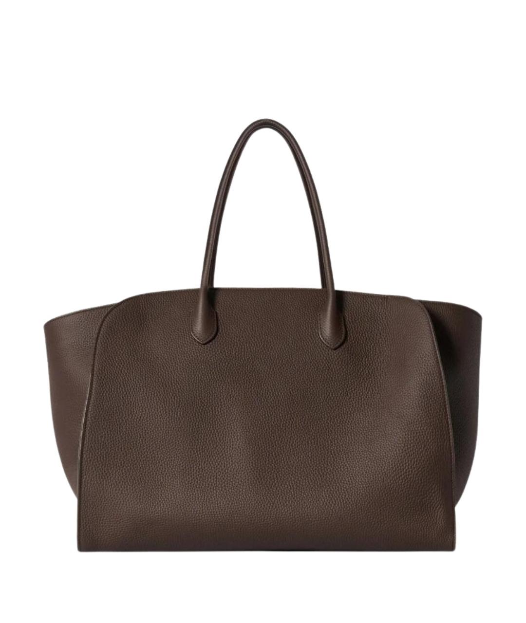 THE ROW Коричневая кожаная сумка тоут, фото 1