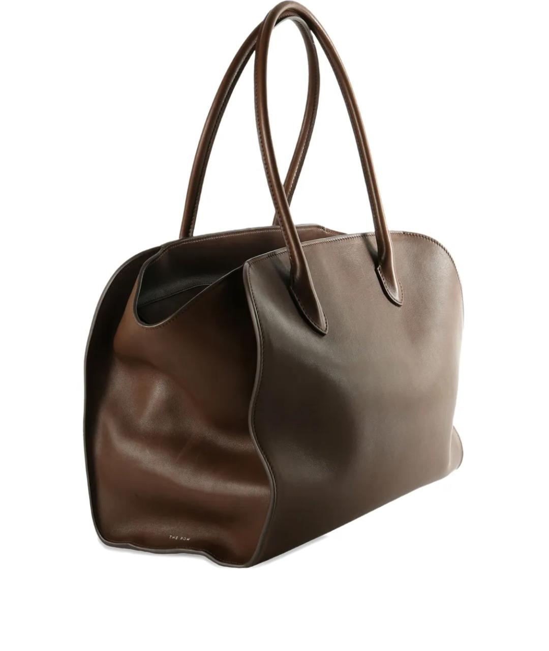 THE ROW Коричневая кожаная сумка тоут, фото 2