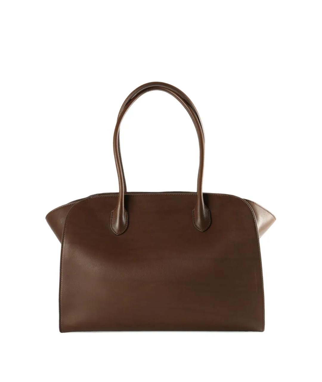 THE ROW Коричневая кожаная сумка тоут, фото 1
