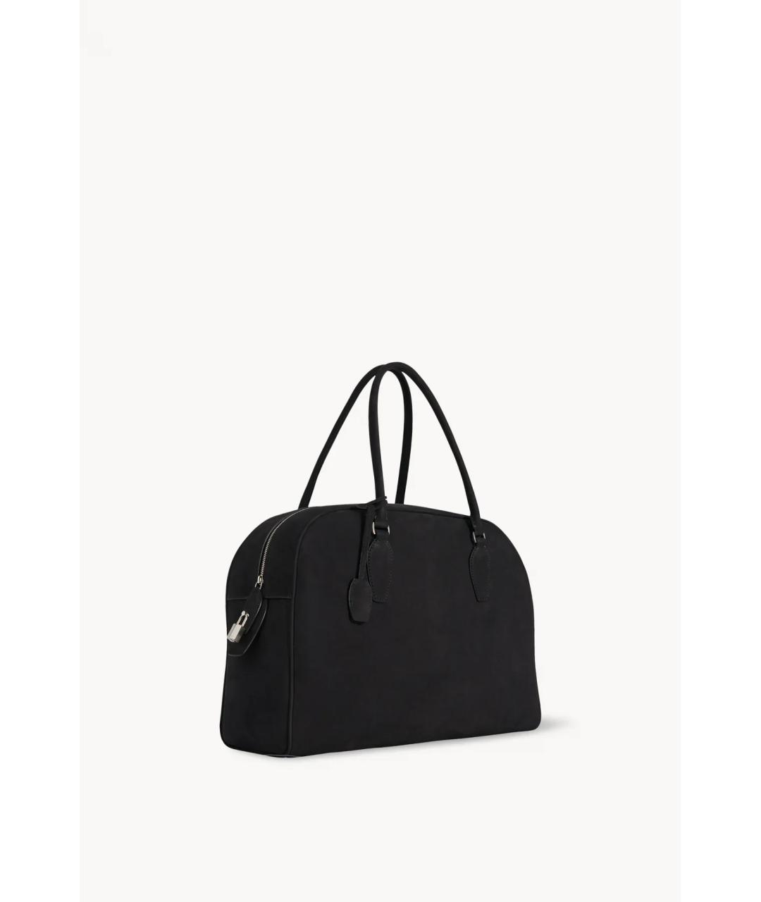 THE ROW Черная замшевая сумка с короткими ручками, фото 3