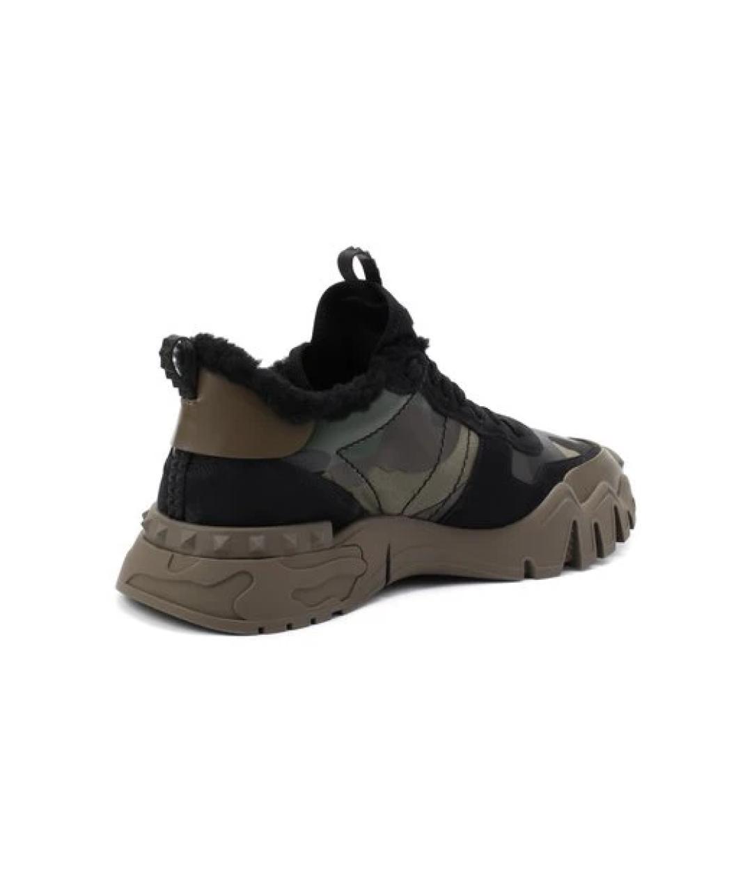 VALENTINO Мульти кожаные низкие кроссовки / кеды, фото 4