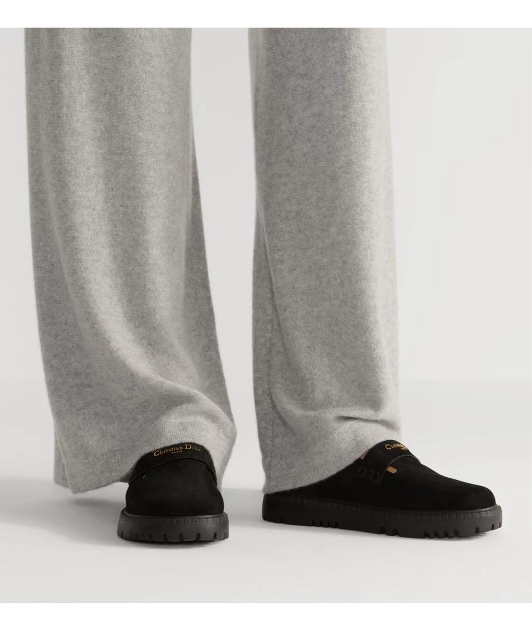 CHRISTIAN DIOR Черные замшевые сабо, фото 3