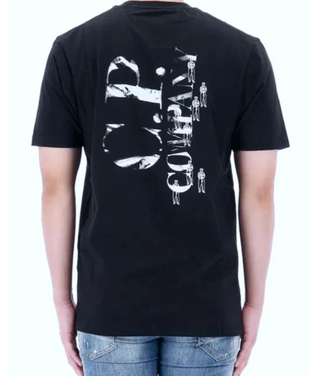 CP COMPANY Темно-синяя хлопковая футболка, фото 3