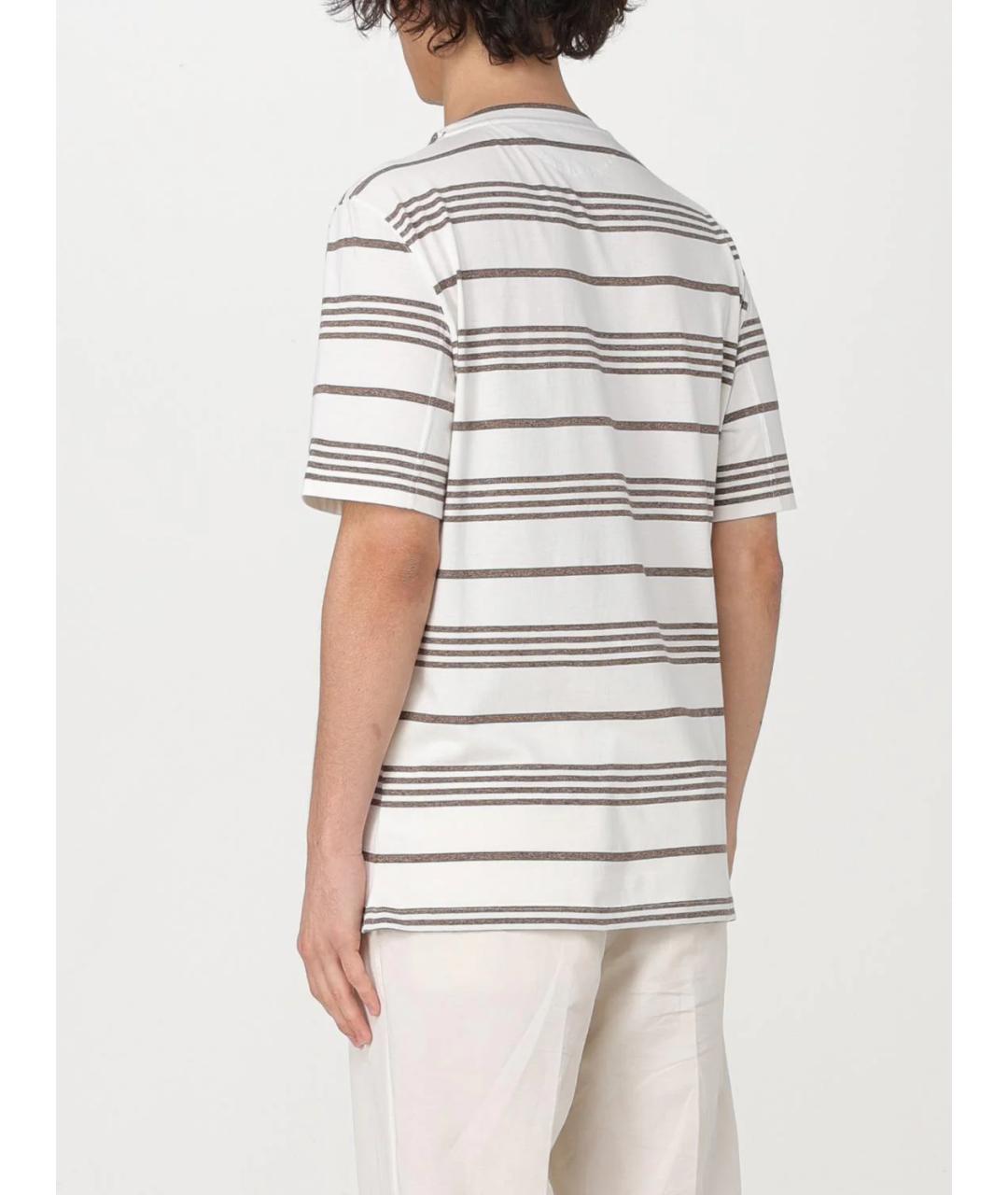 BRUNELLO CUCINELLI Мульти хлопковая футболка, фото 3
