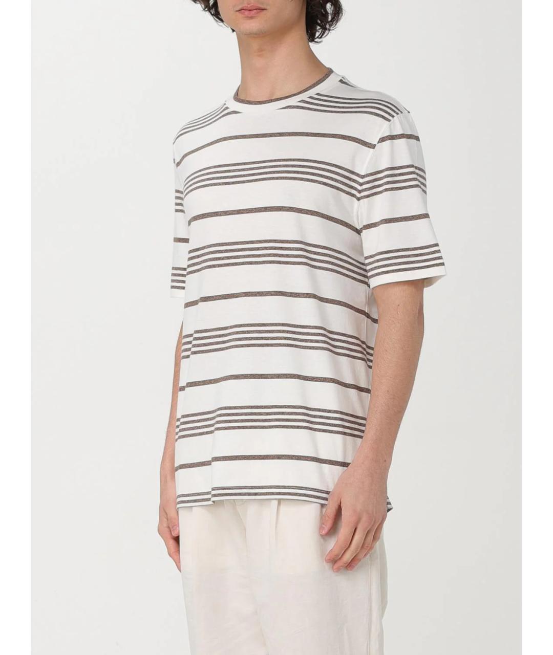 BRUNELLO CUCINELLI Мульти хлопковая футболка, фото 2