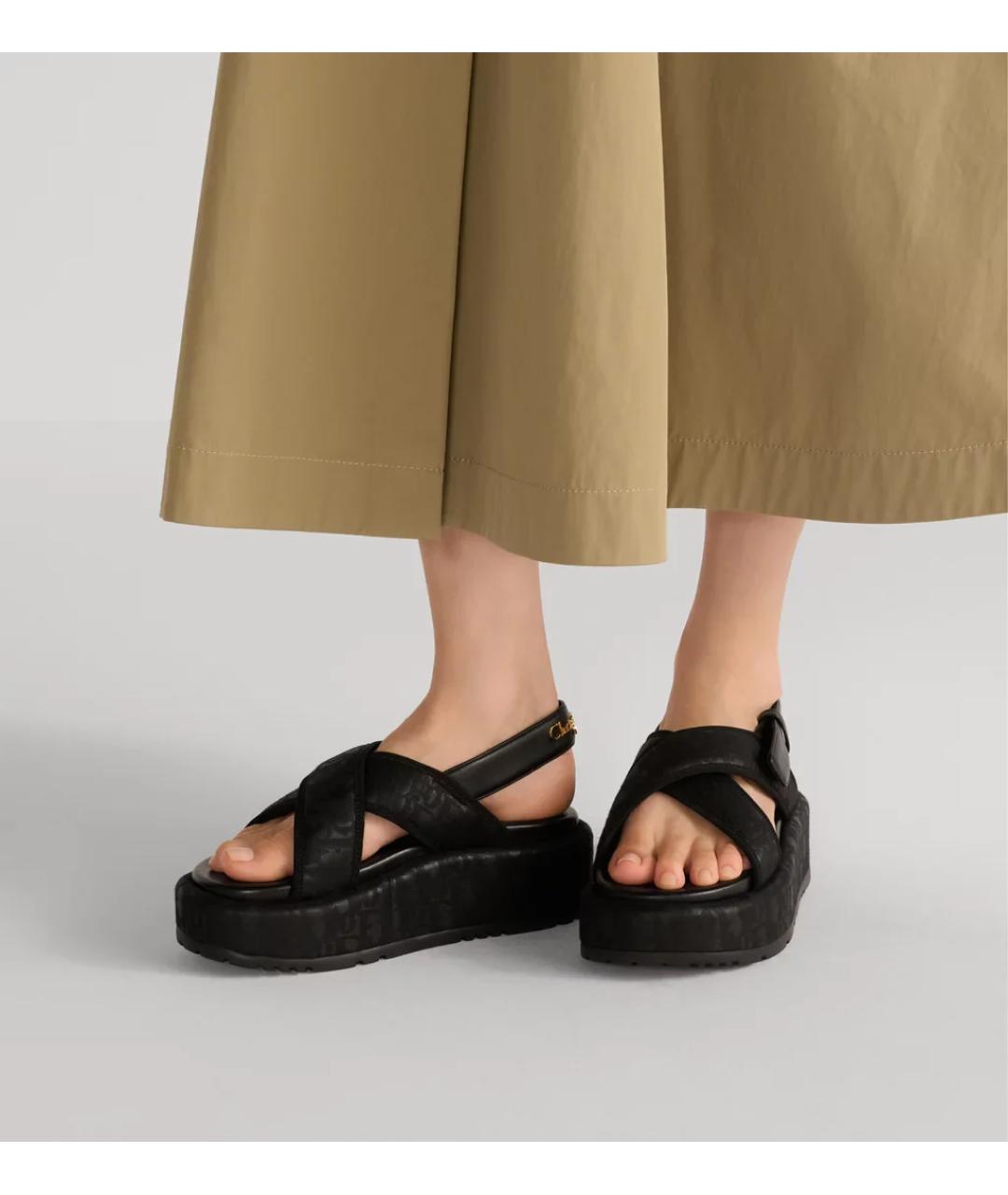 CHRISTIAN DIOR Черные босоножки, фото 2