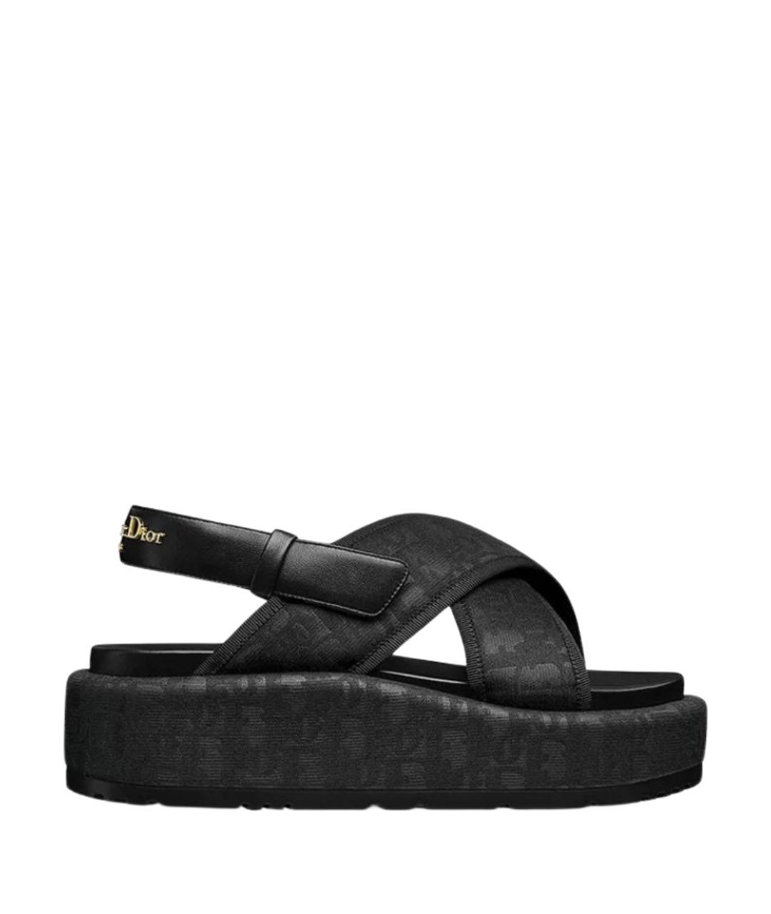 CHRISTIAN DIOR Черные босоножки, фото 1