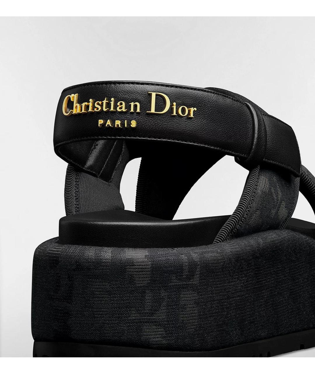 CHRISTIAN DIOR Черные босоножки, фото 3