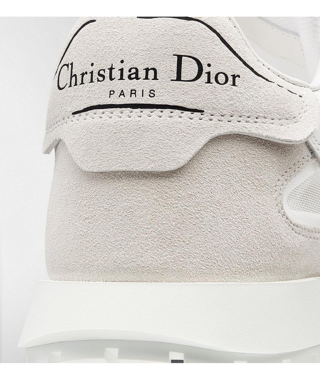 CHRISTIAN DIOR Белые кожаные кроссовки, фото 3