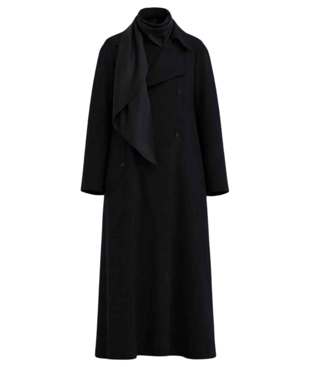 Carven Черный шерстяной тренч/плащ, фото 1
