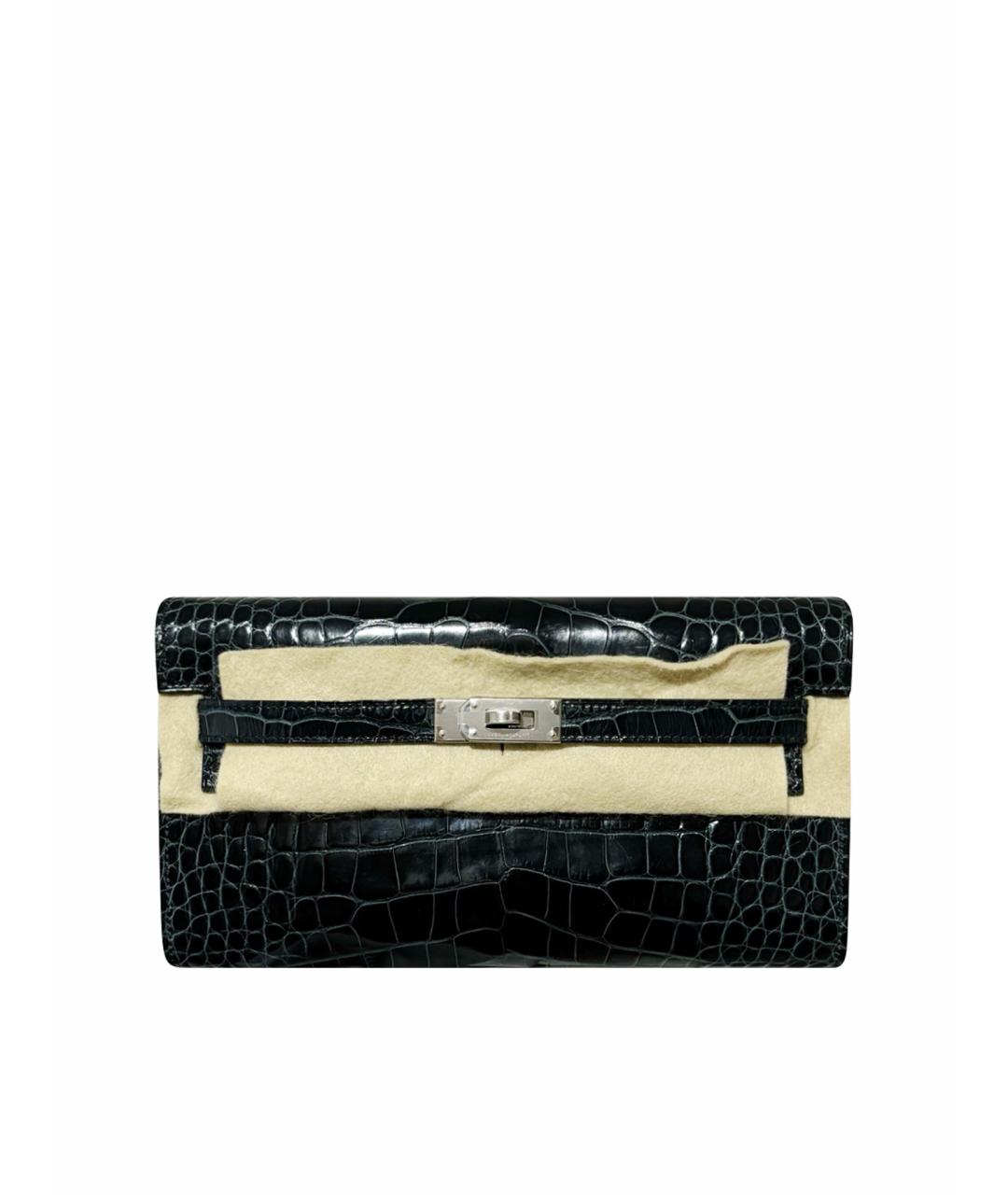 HERMES Зеленая кожаная сумка через плечо, фото 1