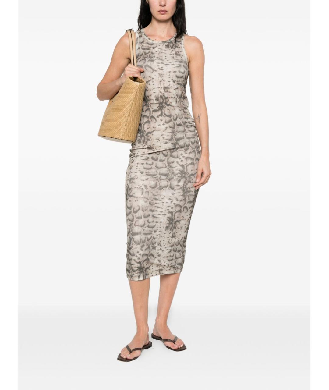 PINKO Мульти хлопковое повседневное платье, фото 3