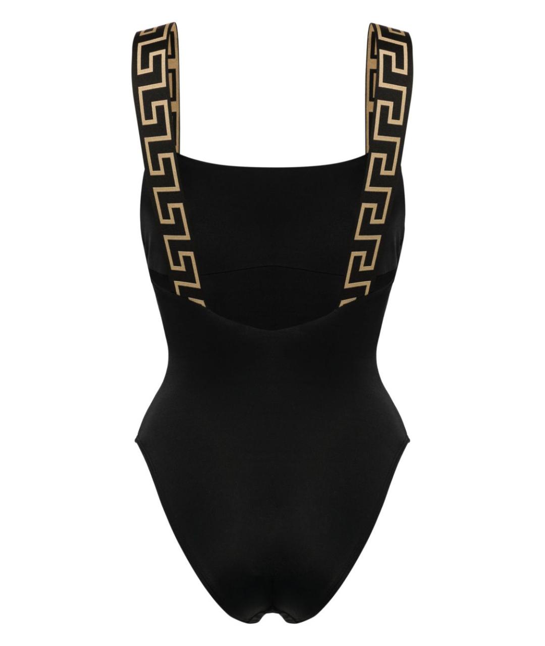 VERSACE Черный полиамидовый купальник, фото 2