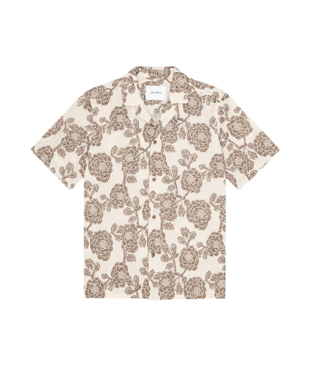 LES DEUX Белая хлопковая кэжуал рубашка, фото 1