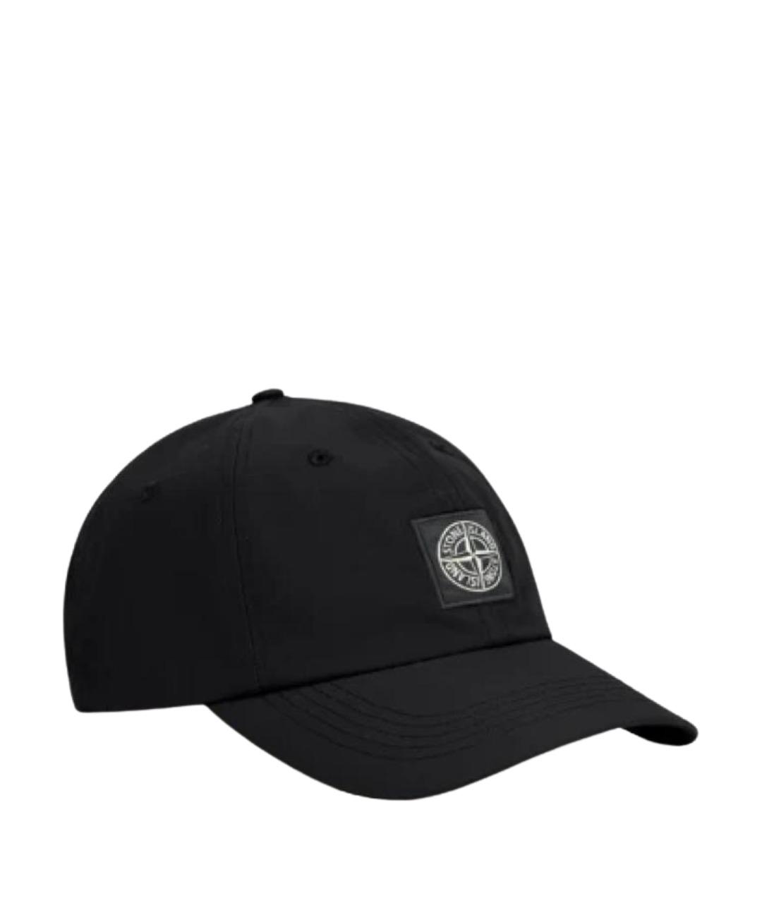 STONE ISLAND Черная синтетическая кепка/бейсболка, фото 1