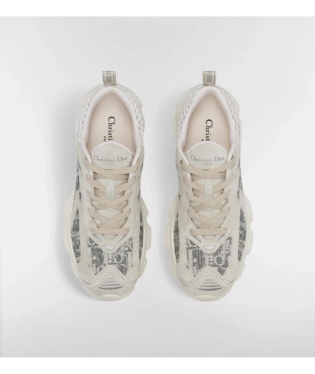 CHRISTIAN DIOR Серые текстильные кроссовки, фото 2