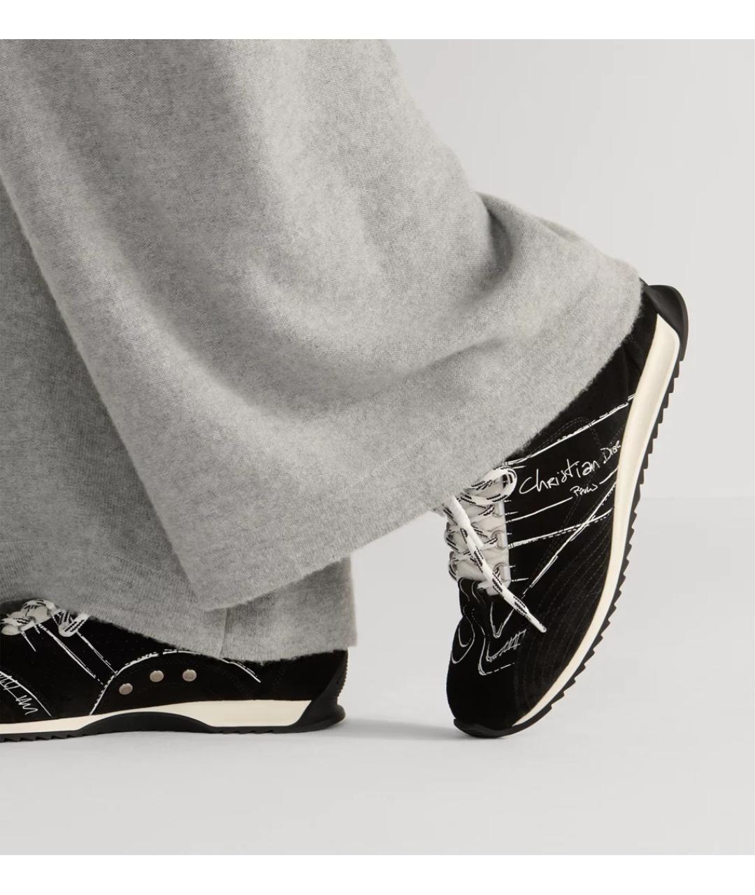 CHRISTIAN DIOR Черные замшевые кроссовки, фото 3