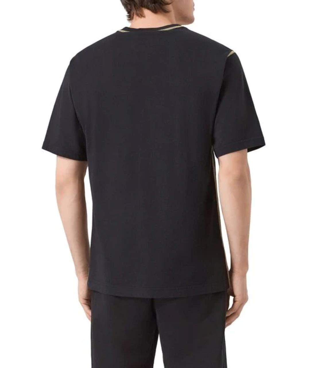 DOLCE&GABBANA Черная хлопковая футболка, фото 3