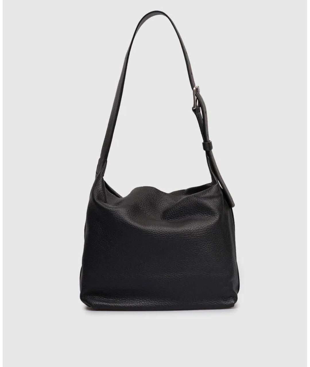 THE ROW Черная кожаная сумка через плечо, фото 4