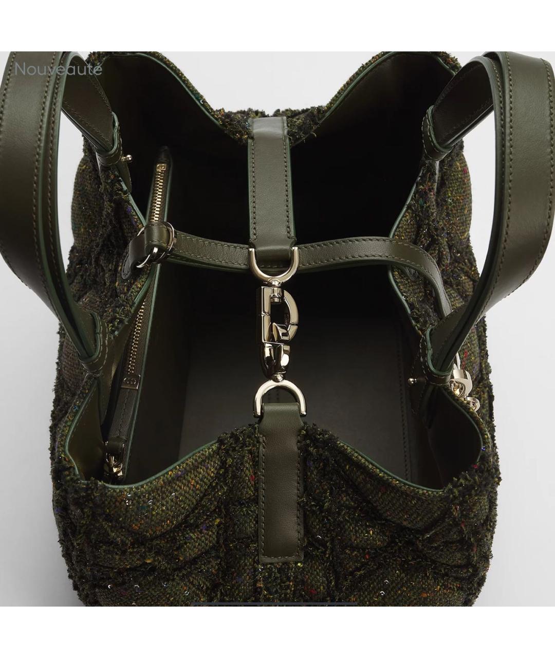CHRISTIAN DIOR Хаки сумка тоут, фото 4