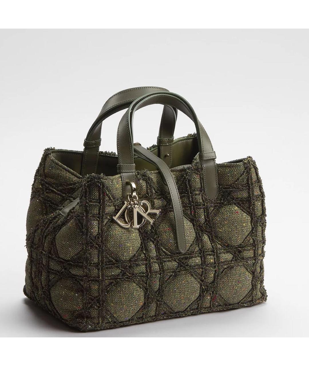 CHRISTIAN DIOR Хаки сумка тоут, фото 3