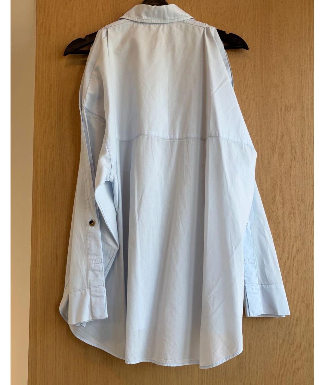 HELMUT LANG Голубая хлопковая рубашка, фото 2