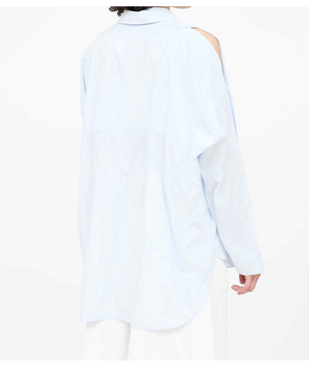 HELMUT LANG Голубая хлопковая рубашка, фото 8