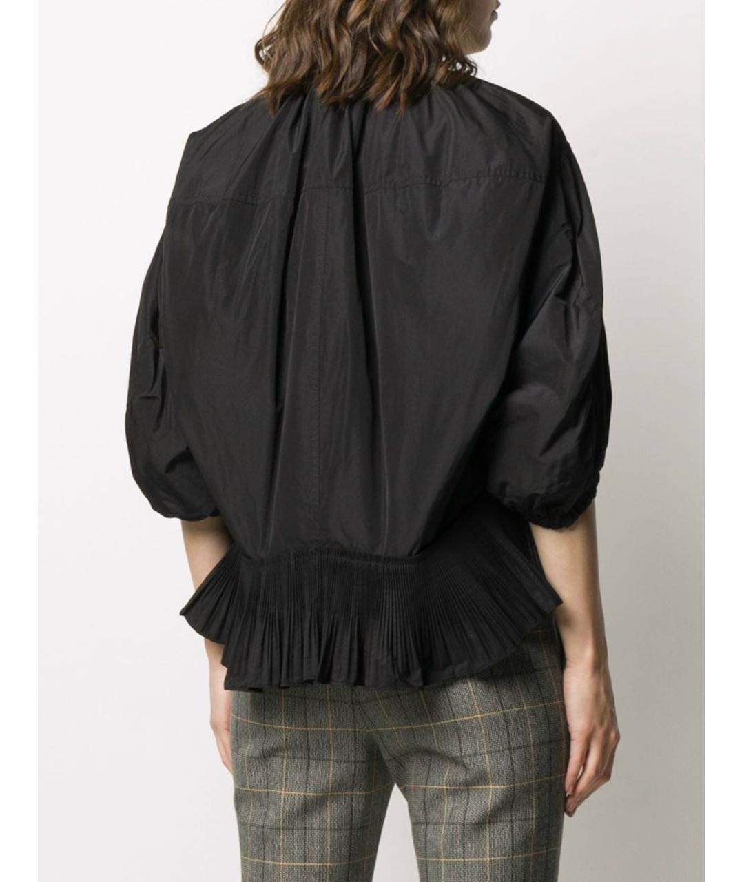 RED VALENTINO Черная полиэстеровая куртка, фото 4