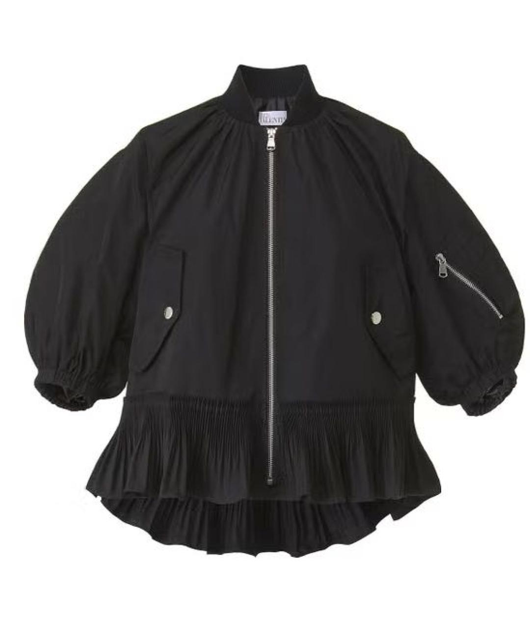 RED VALENTINO Черная полиэстеровая куртка, фото 1