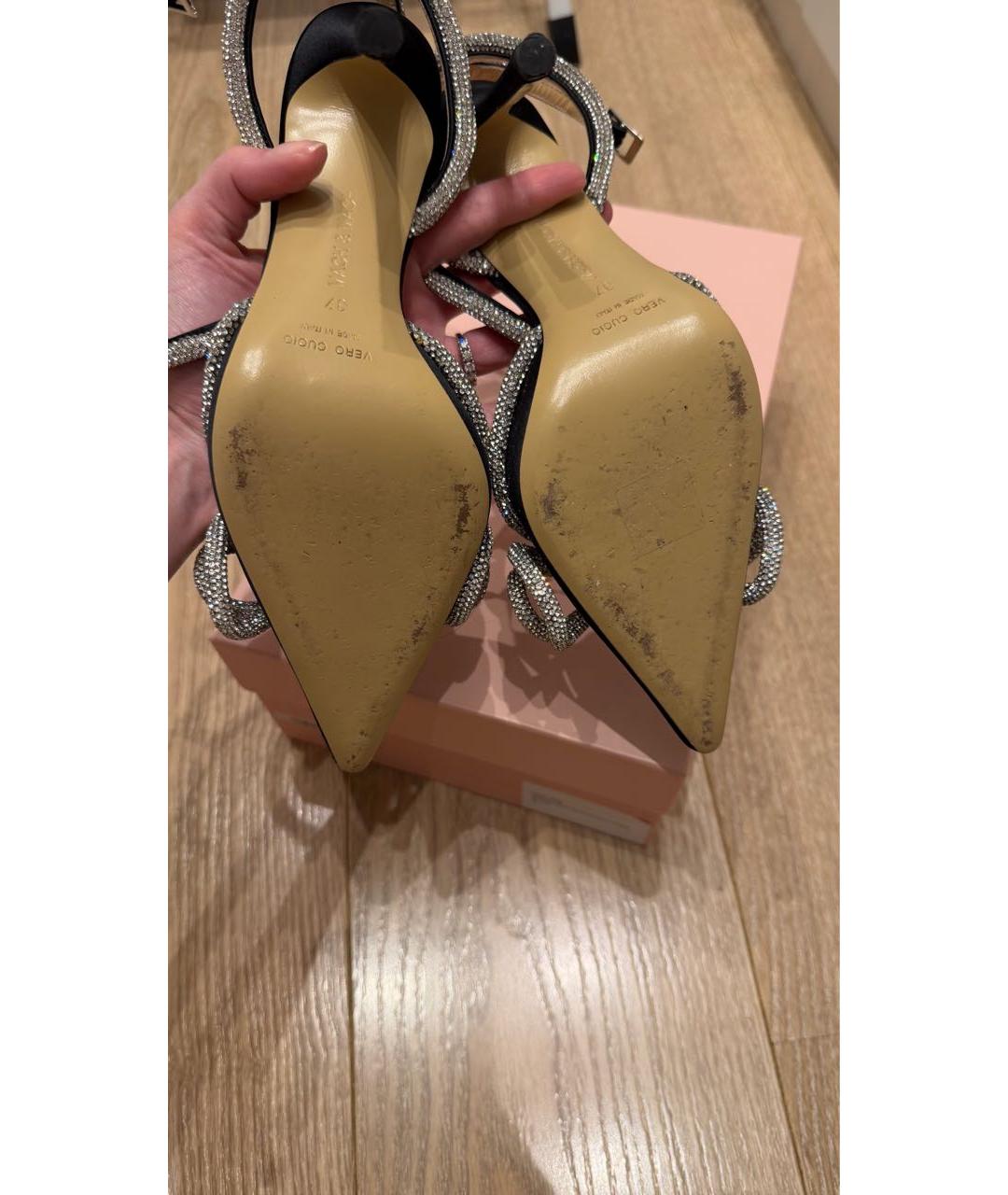 MACH&MACH Черные текстильные туфли, фото 6