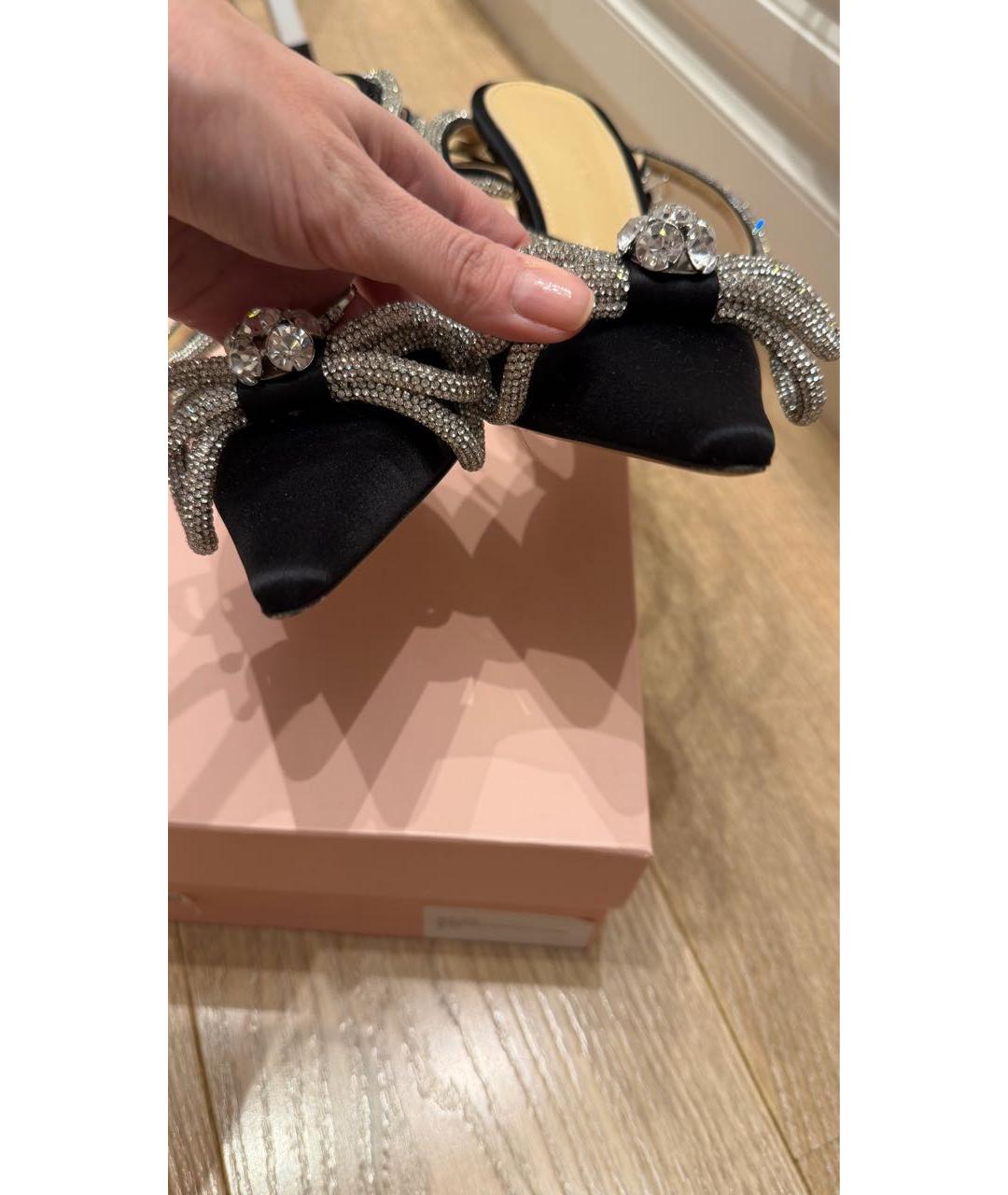 MACH&MACH Черные текстильные туфли, фото 4