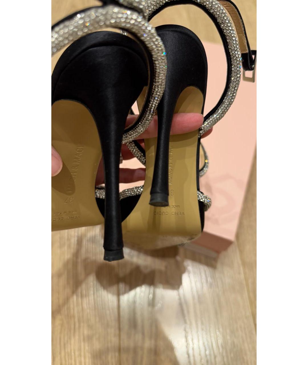 MACH&MACH Черные текстильные туфли, фото 5