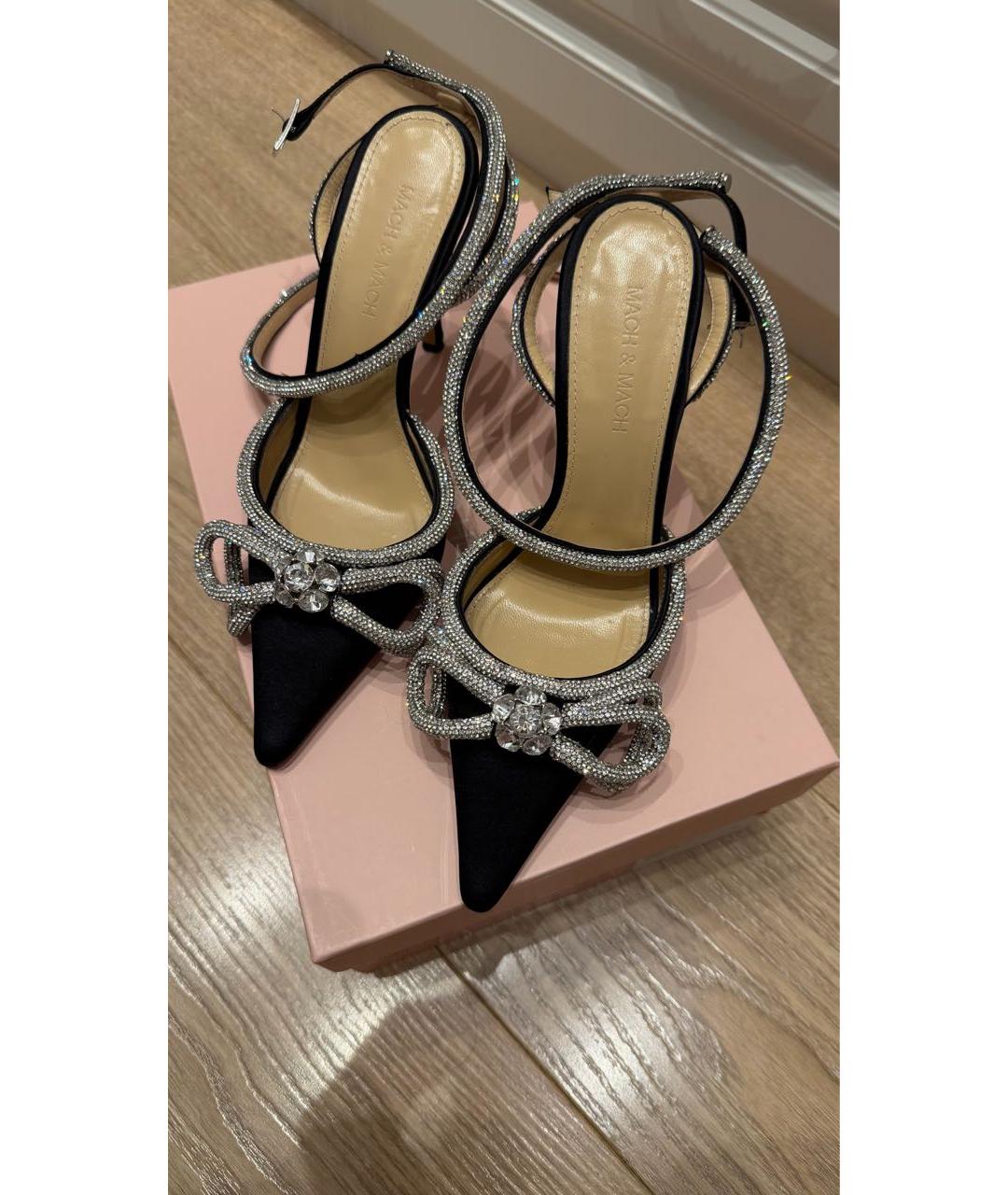 MACH&MACH Черные текстильные туфли, фото 8