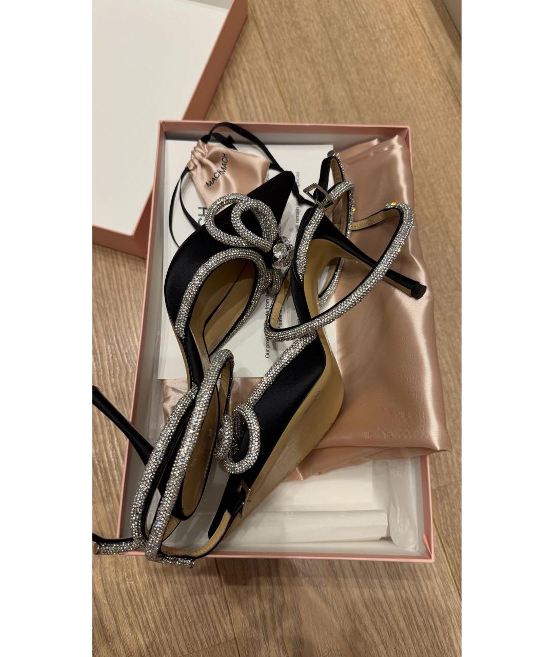 MACH&MACH Черные текстильные туфли, фото 7