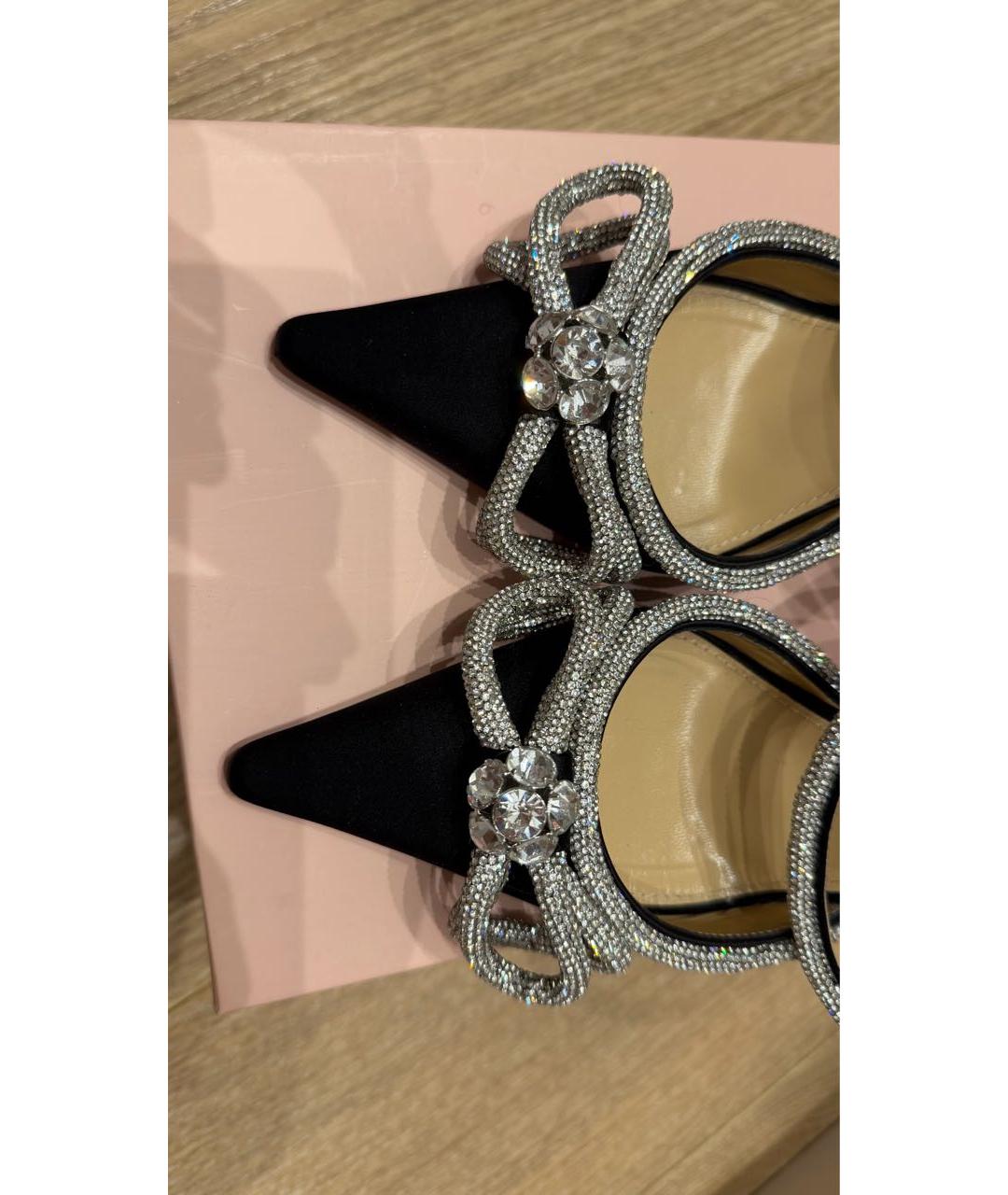 MACH&MACH Черные текстильные туфли, фото 3