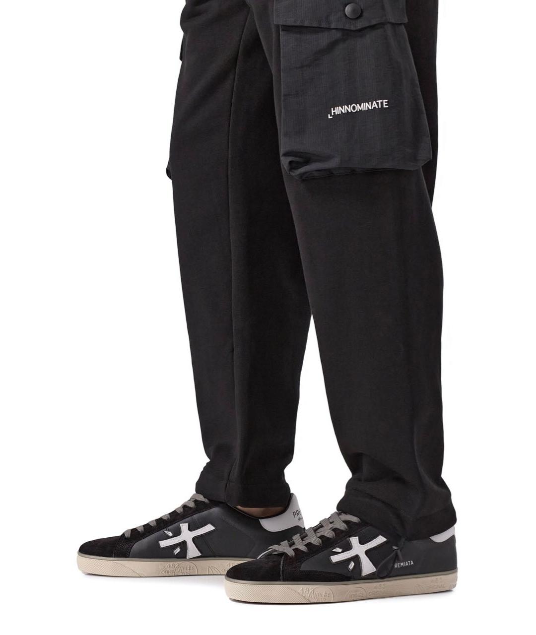 PREMIATA Черные кожаные низкие кроссовки / кеды, фото 5