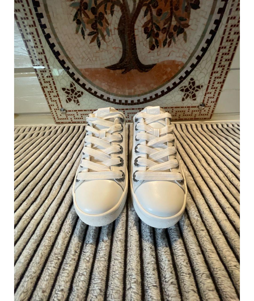 COACH Белые кожаные кеды, фото 2