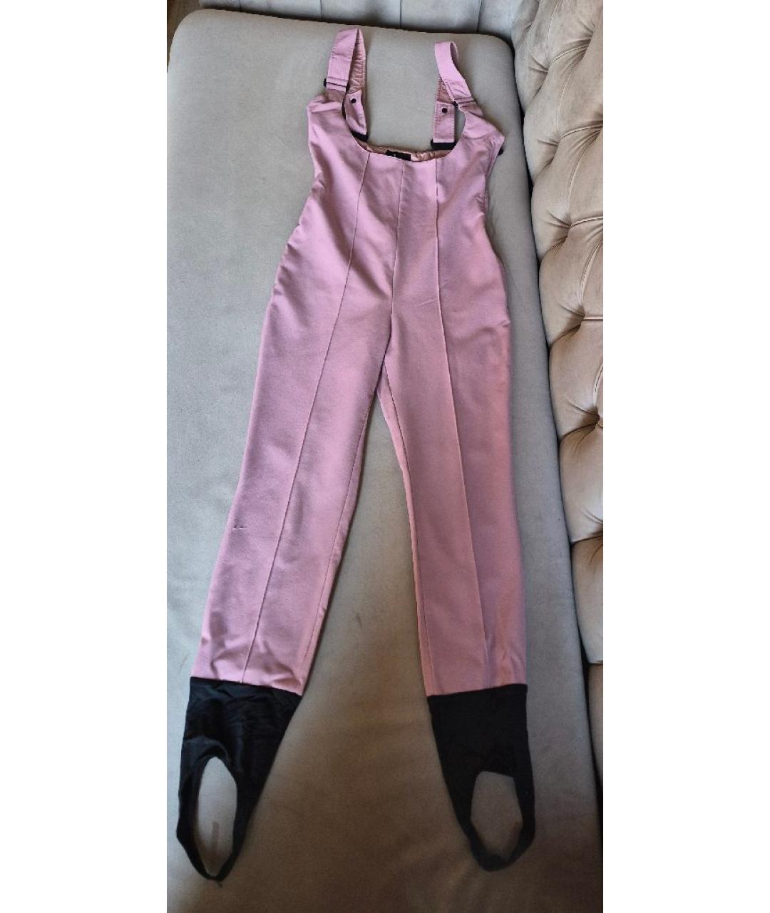 MONCLER GRENOBLE Розовый полиамидовый комбинезон, фото 8