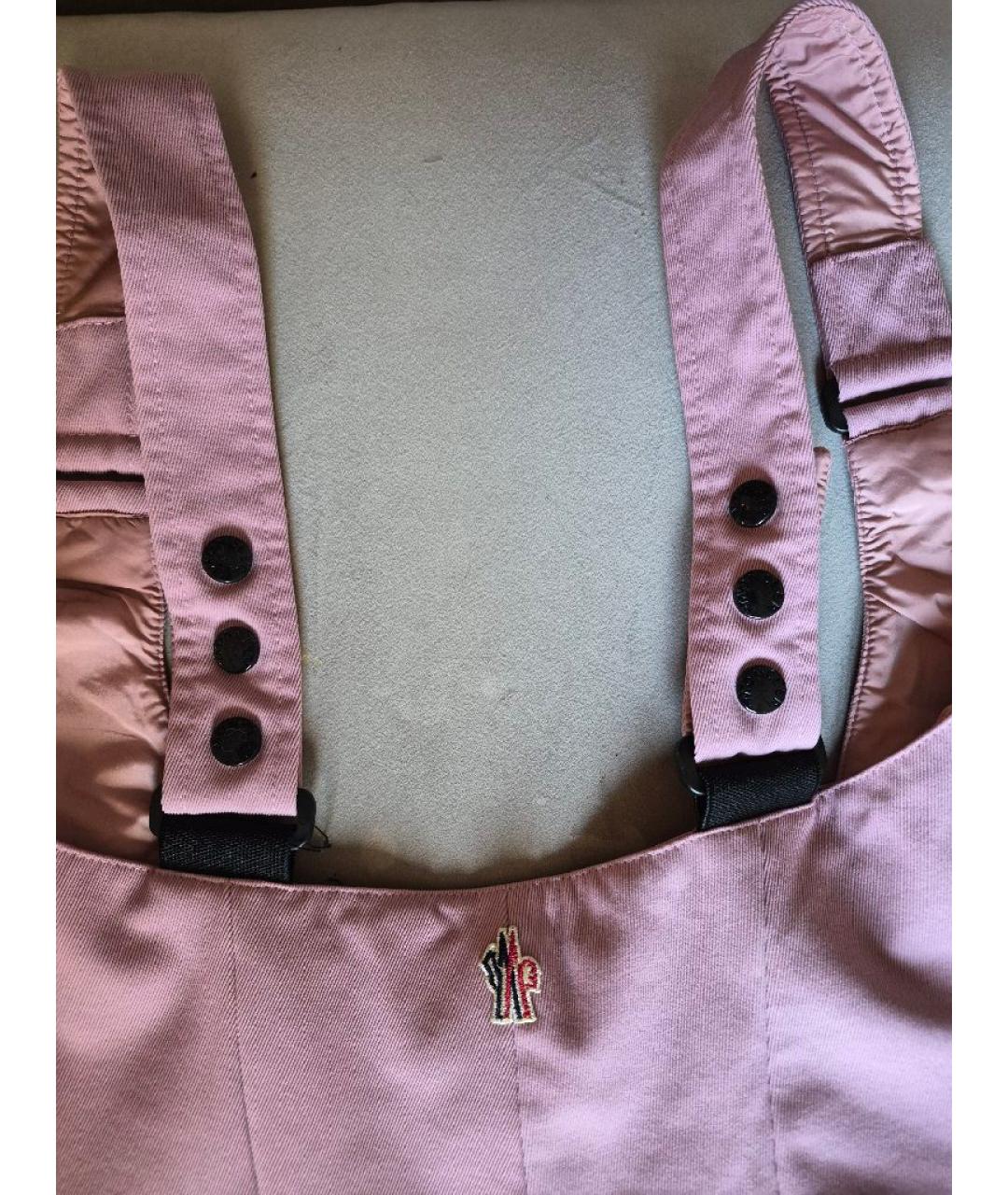 MONCLER GRENOBLE Розовый полиамидовый комбинезон, фото 3