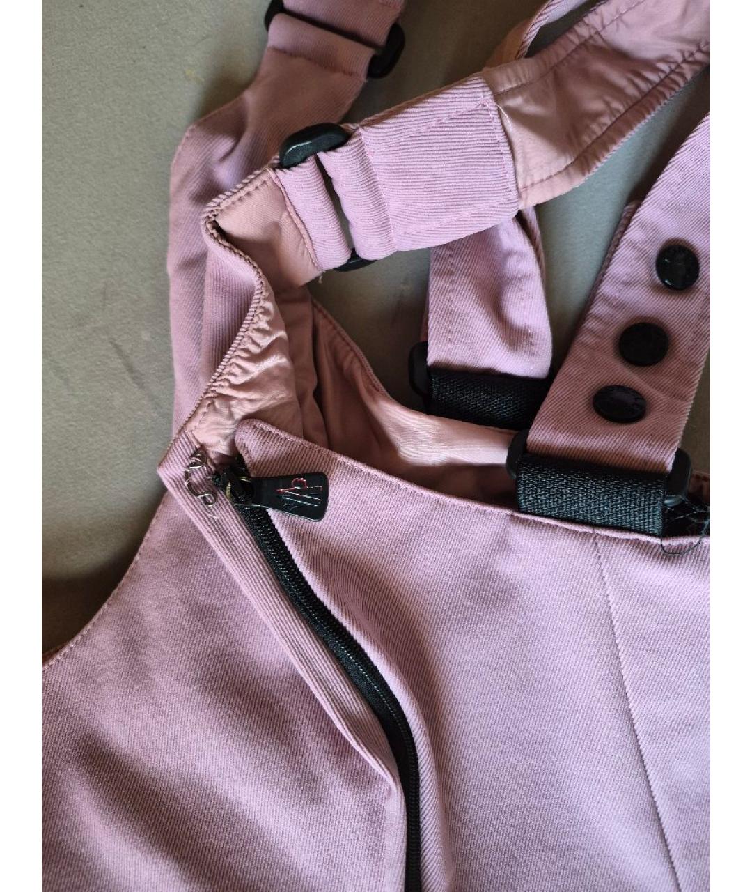MONCLER GRENOBLE Розовый полиамидовый комбинезон, фото 4