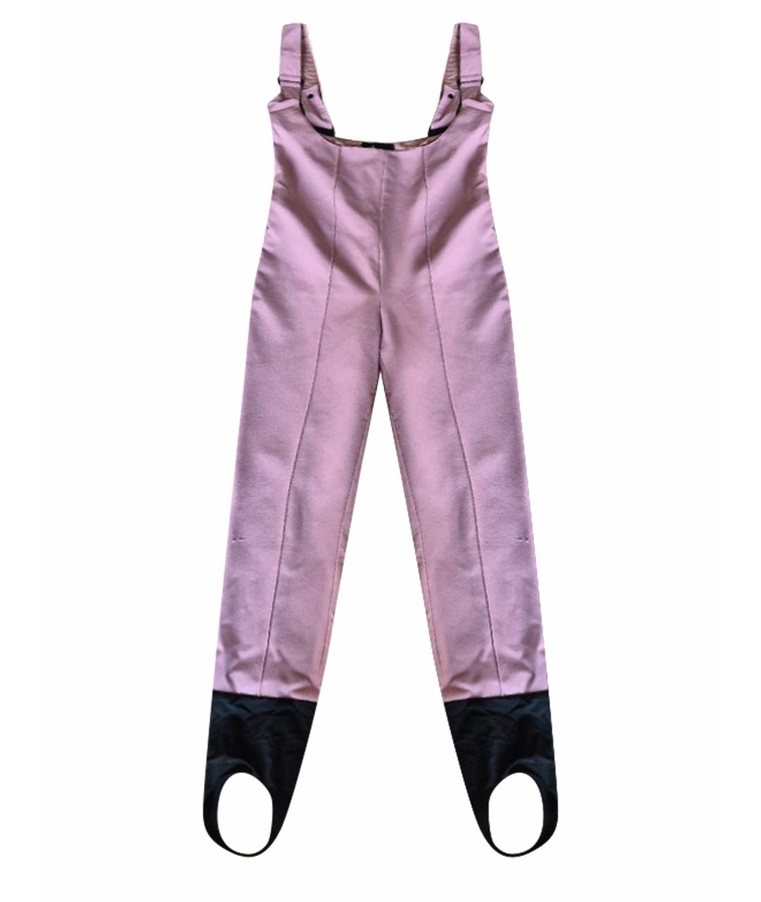 MONCLER GRENOBLE Розовый полиамидовый комбинезон, фото 1