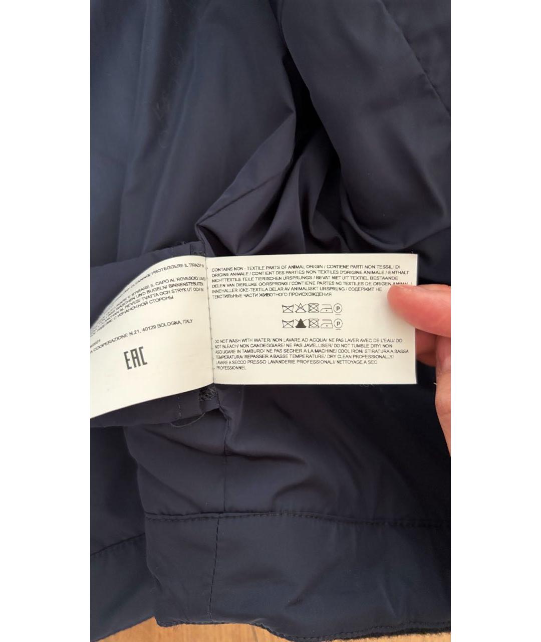 WOOLRICH Темно-синяя шерстяная куртка, фото 5