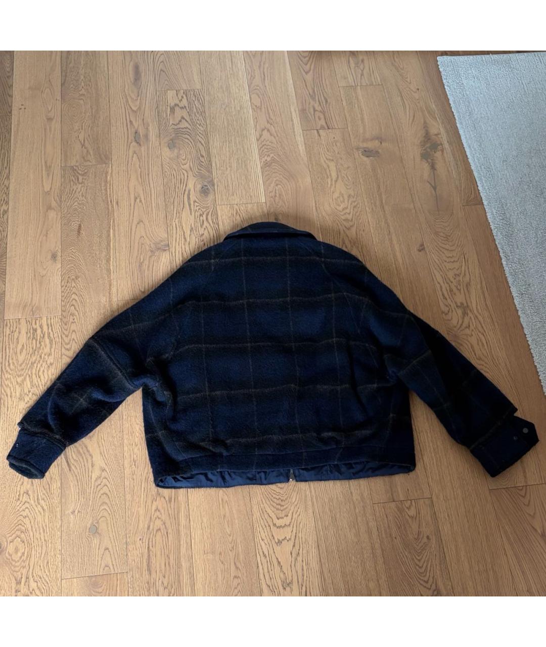 WOOLRICH Темно-синяя шерстяная куртка, фото 2