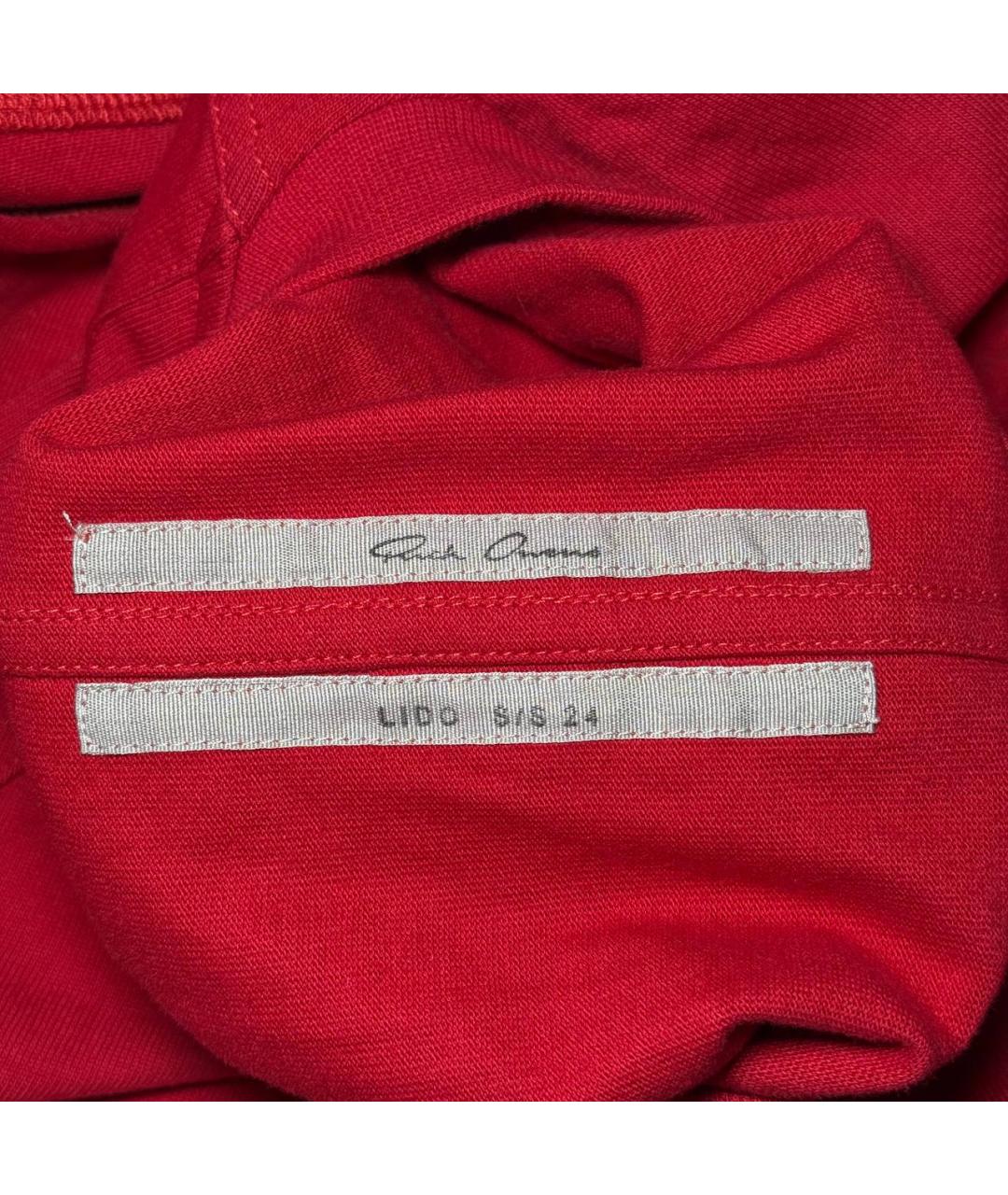 RICK OWENS Красная майка, фото 6