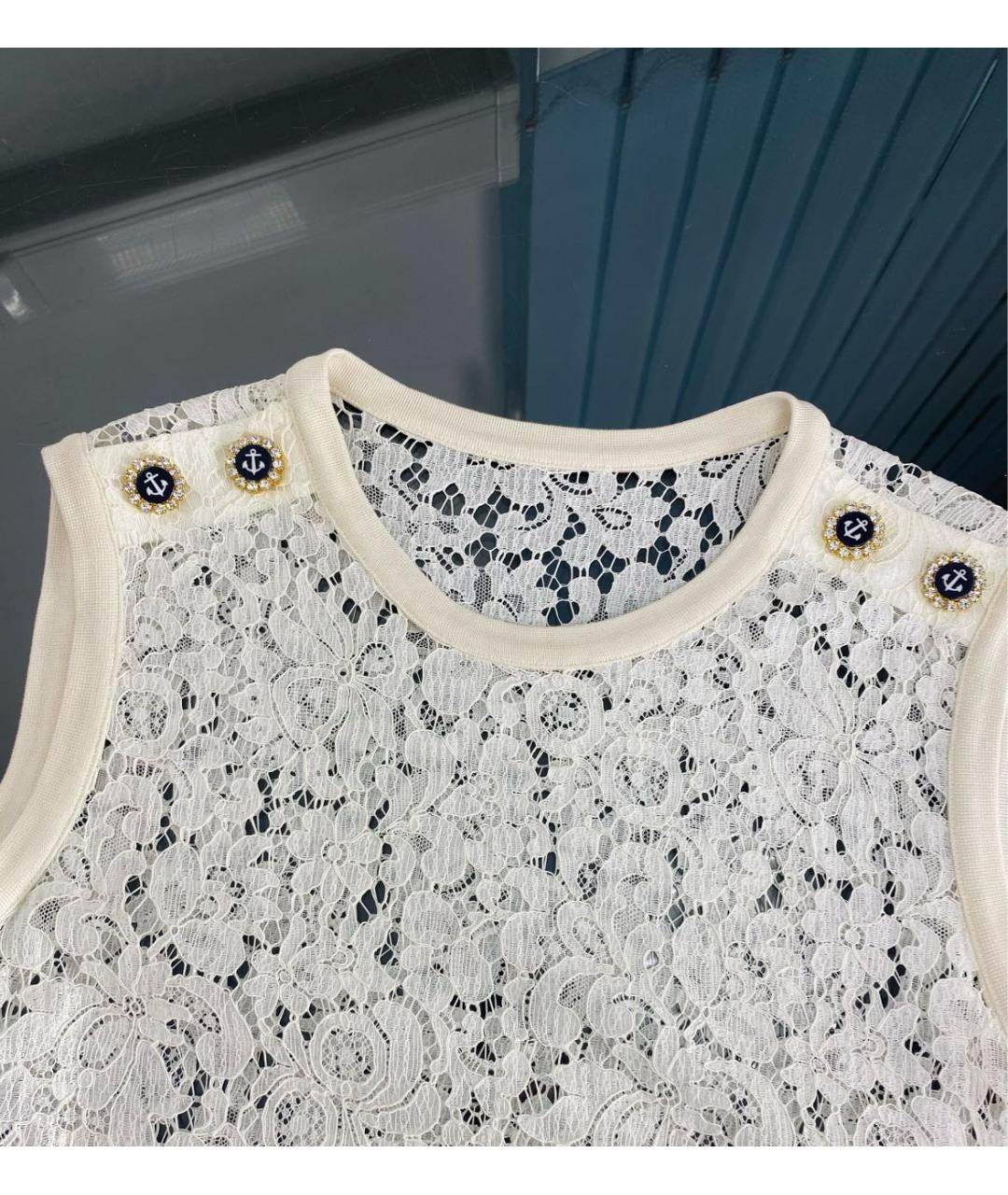 DOLCE&GABBANA Белая вискозная блузы, фото 3