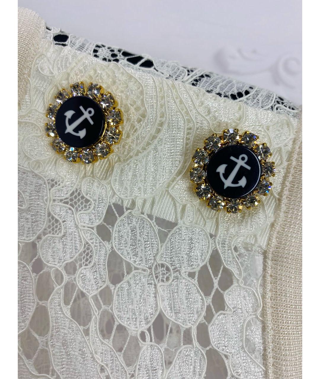 DOLCE&GABBANA Белая вискозная блузы, фото 4