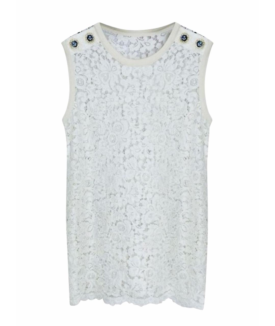 DOLCE&GABBANA Белая вискозная блузы, фото 9