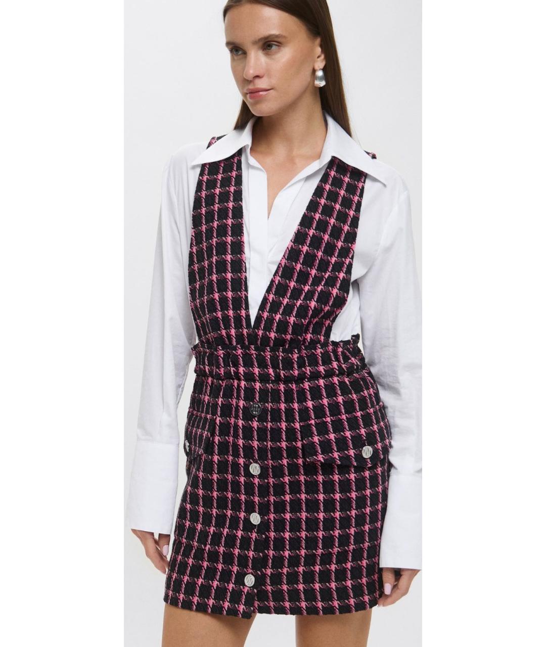 MAJE Антрацитовый шерстяной сарафан, фото 9