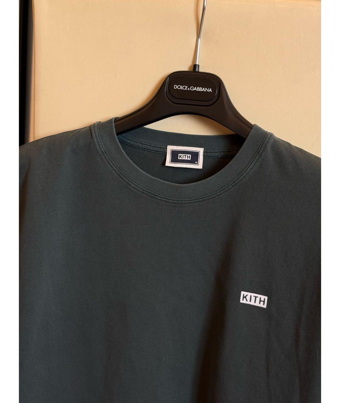 KITH Зеленая хлопковая футболка, фото 3