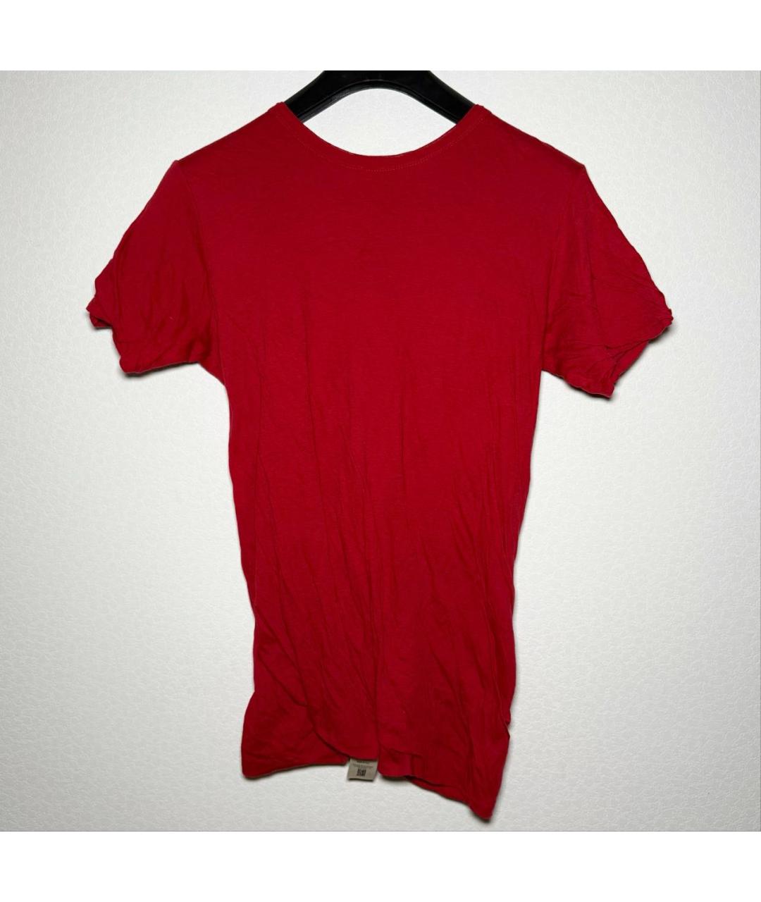 RICK OWENS Красная футболка, фото 10